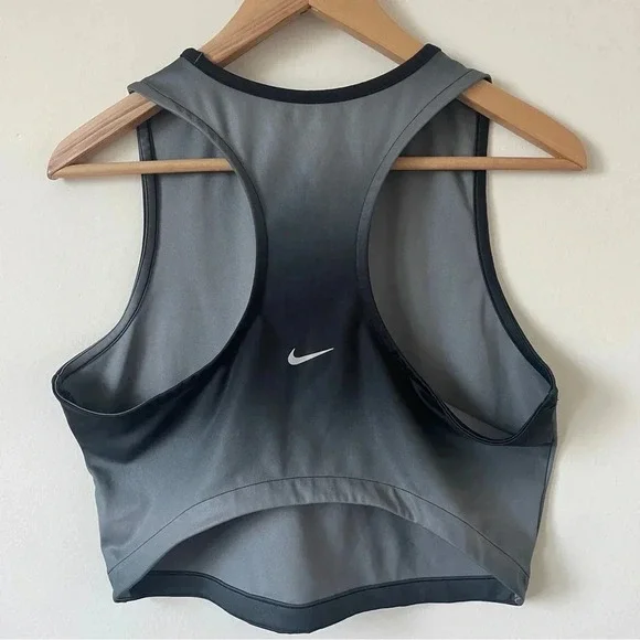 Nike Dri-Fit Swoosh Printed Crop Tank- Size L - Picture 7 of 10